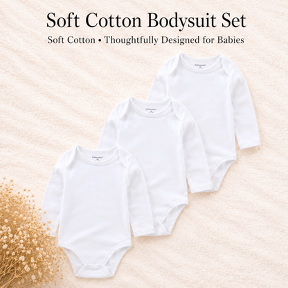Bodysuits - Bundle Deal - Summer - Girl & Boy - 0 to 12m 👶🌸 Baby Cotton Bodysuit Set of 3