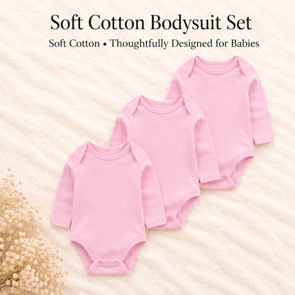 Bodysuits - Bundle Deal - Summer - Girl & Boy - 0 to 12m 👶🌸 Baby Cotton Bodysuit Set of 3
