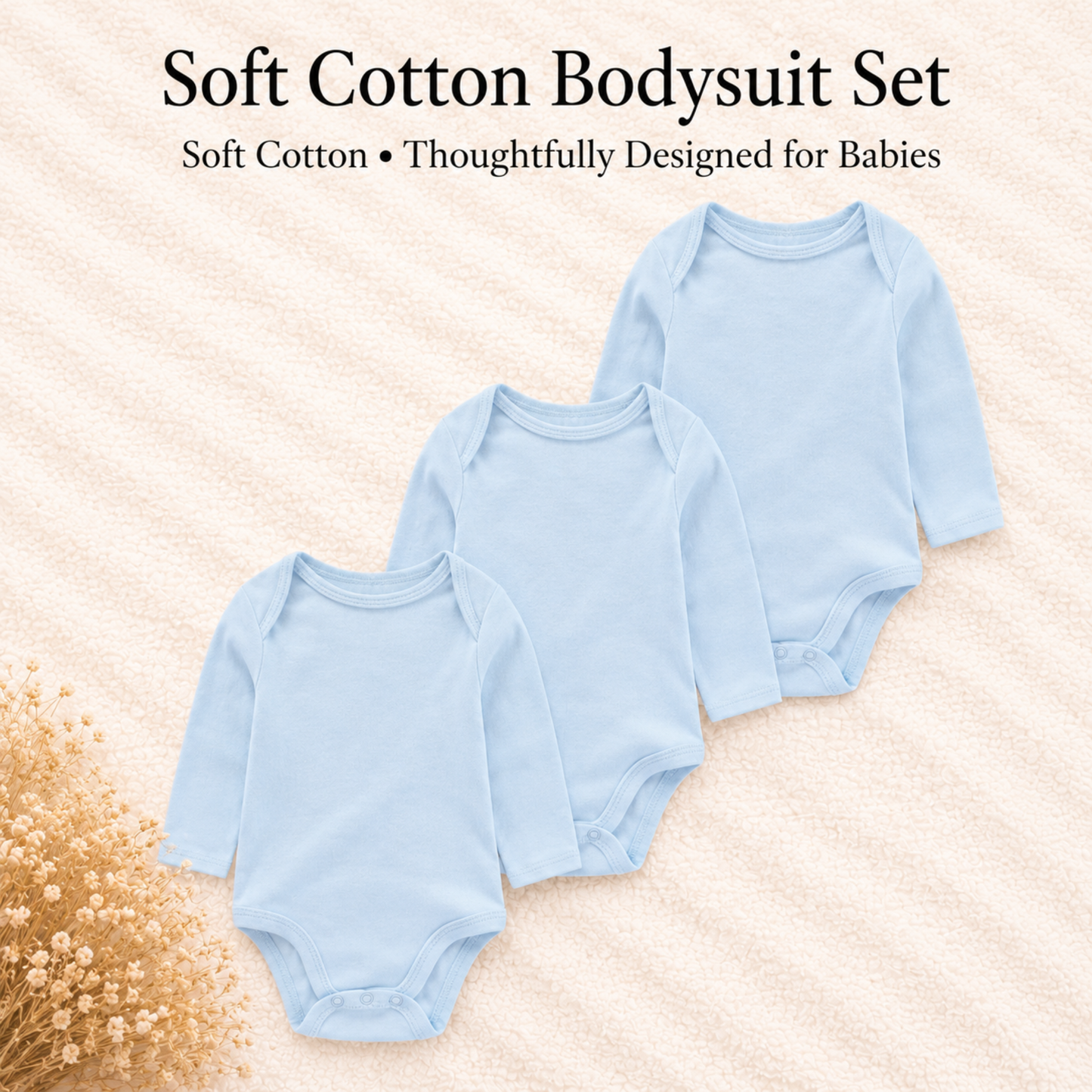 Bodysuits - Bundle Deal - Summer - Girl & Boy - 0 to 12m 👶🌸 Baby Cotton Bodysuit Set of 3