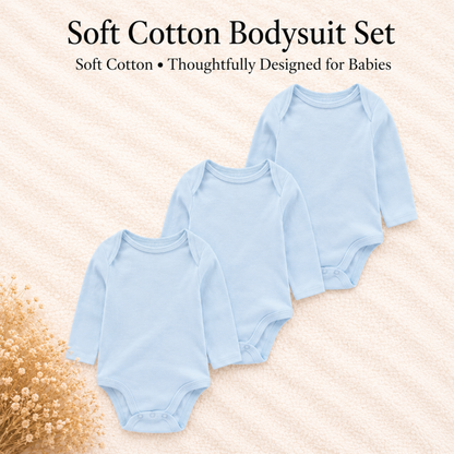 Bodysuits - Bundle Deal - Summer - Girl & Boy - 0 to 12m 👶🌸 Baby Cotton Bodysuit Set of 3