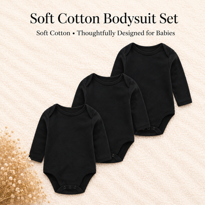 Bodysuits - Bundle Deal - Summer - Girl & Boy - 0 to 12m 👶🌸 Baby Cotton Bodysuit Set of 3