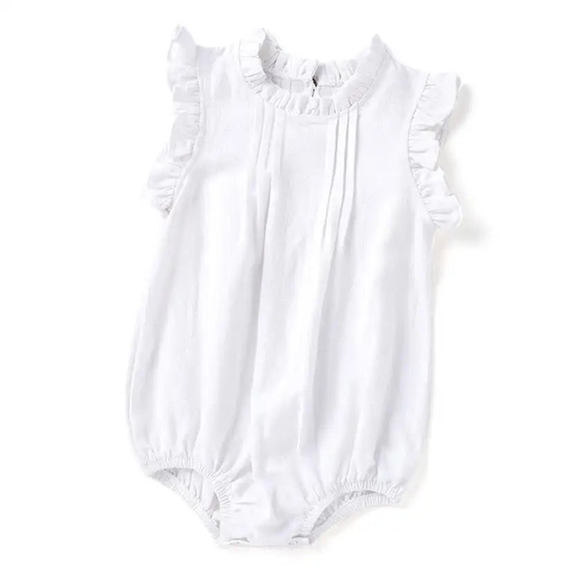 Bodysuits – Summer👗 Girls – 3M–3Y – Solid Cotton Bodysuit