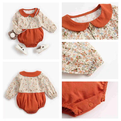 Bodysuits - Summer-Girl - 0 to 3y 🌸 Princess Floral Cotton Baby Bodysuit