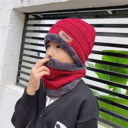 Kids Winter Hat & Scarf Set