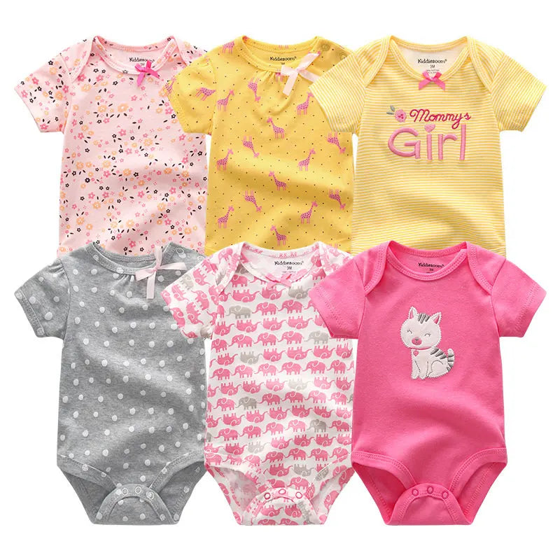 Baby Girl Cotton Jumpsuit Set