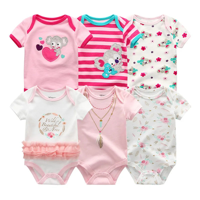 Baby Girl Cotton Jumpsuit Set