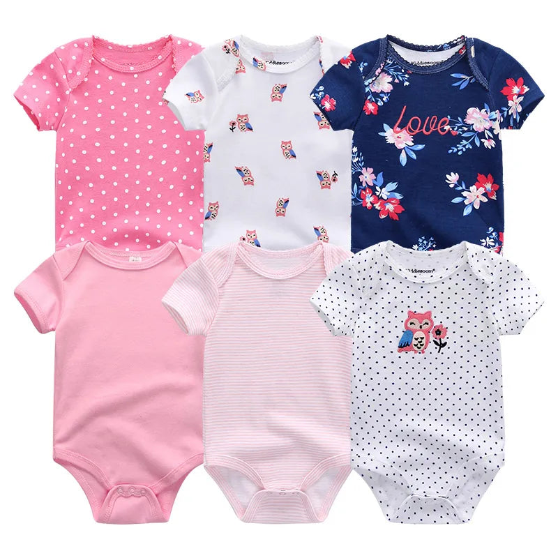 Baby Girl Cotton Jumpsuit Set