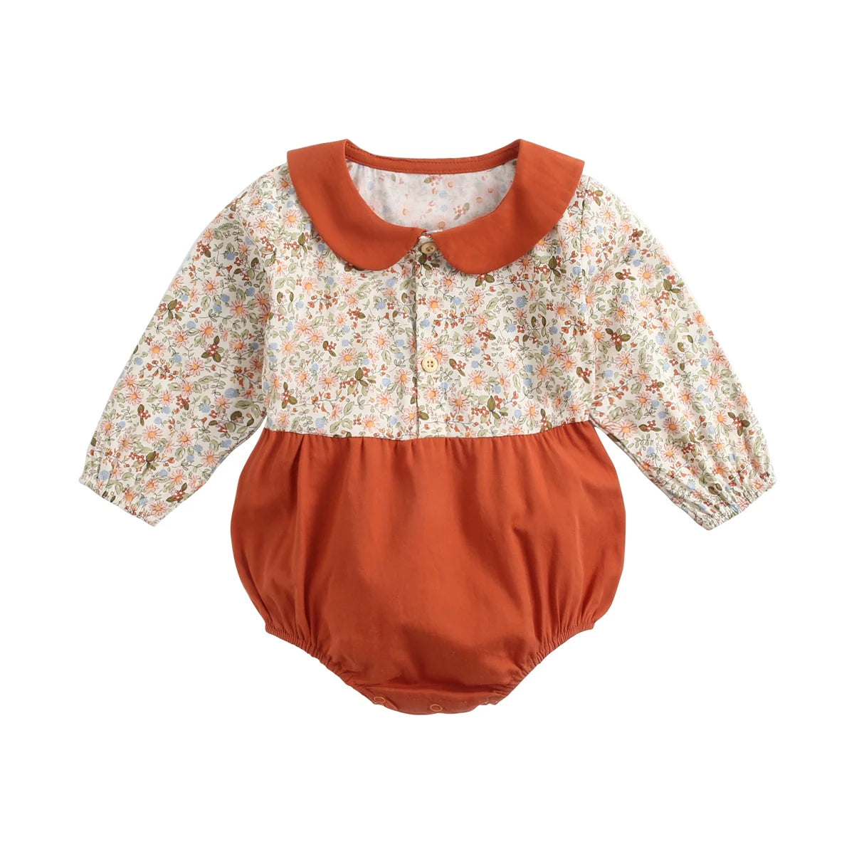 Bodysuits - Summer-Girl - 0 to 3y 🌸 Princess Floral Cotton Baby Bodysuit