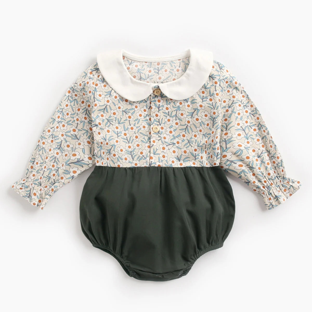 Bodysuits - Summer-Girl - 0 to 3y 🌸 Princess Floral Cotton Baby Bodysuit