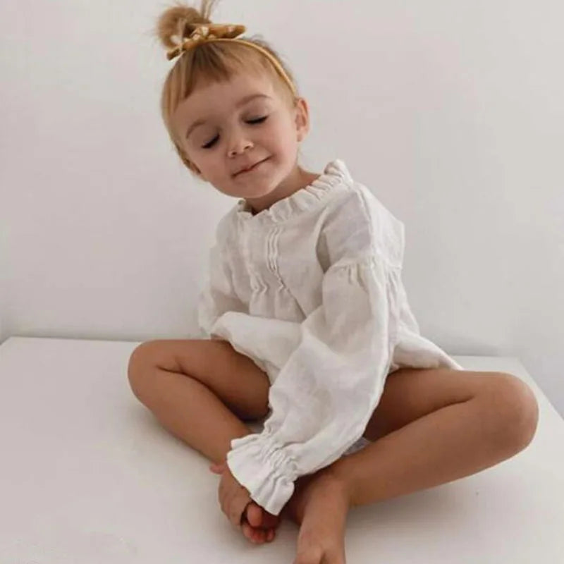 Bodysuits – Summer👗 Girls – 3M–3Y – Solid Cotton Bodysuit
