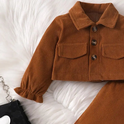 Baby Girls' Autumn Winter Cardigan Outfit