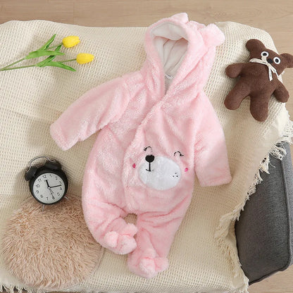 Baby Plush Warm Outfit -Winter 0-2Y