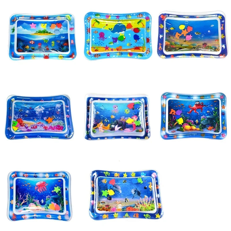 Toys - Tummy Time Water Cushion - 6m to 12m -  Infant Inflatable Tummy Time Mat Premium Baby Play Mat Inflatable