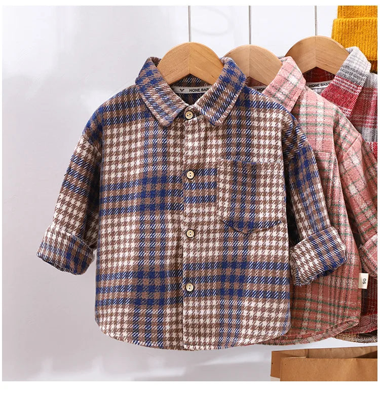 Baby Boy Spring Plaid Shirt