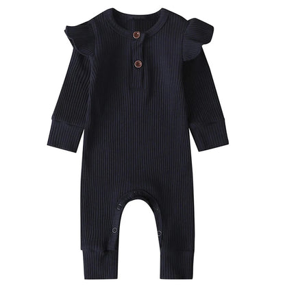 Baby Long-Sleeve Jumpsuit Set