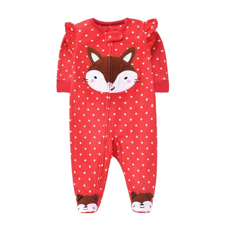 Baby Fleece Animal Jumpsuit