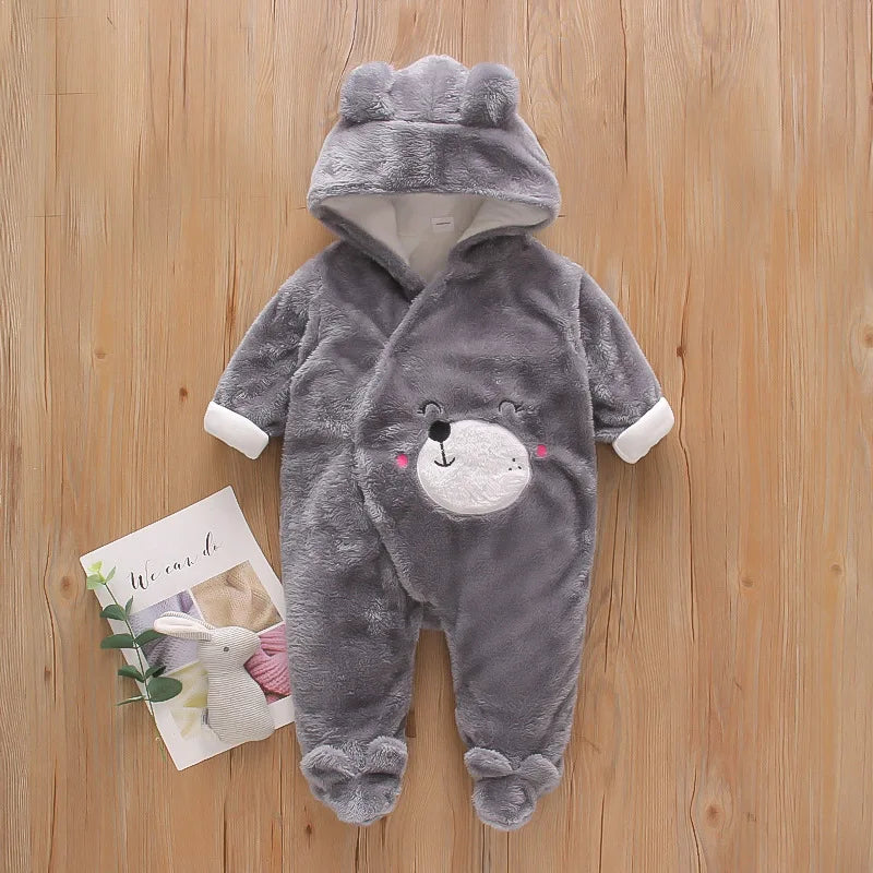 Baby Plush Warm Outfit -Winter 0-2Y