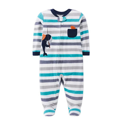 Baby Fleece Animal Jumpsuit