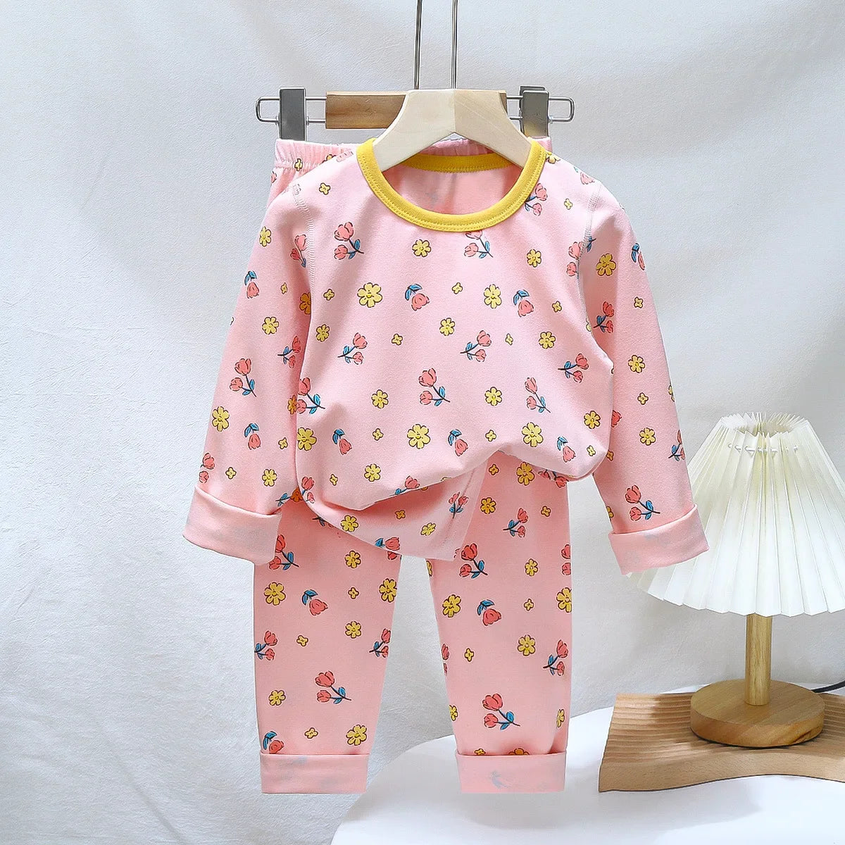 Spring Autumn Cartoon Kids Pajama Set