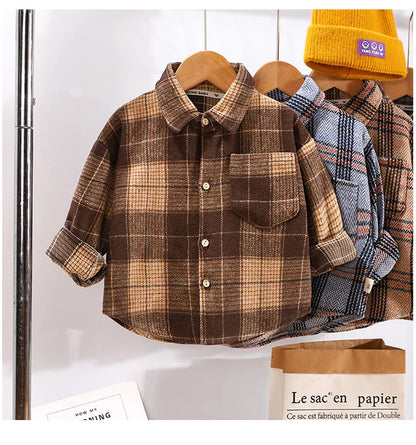 Baby Boy Spring Plaid Shirt