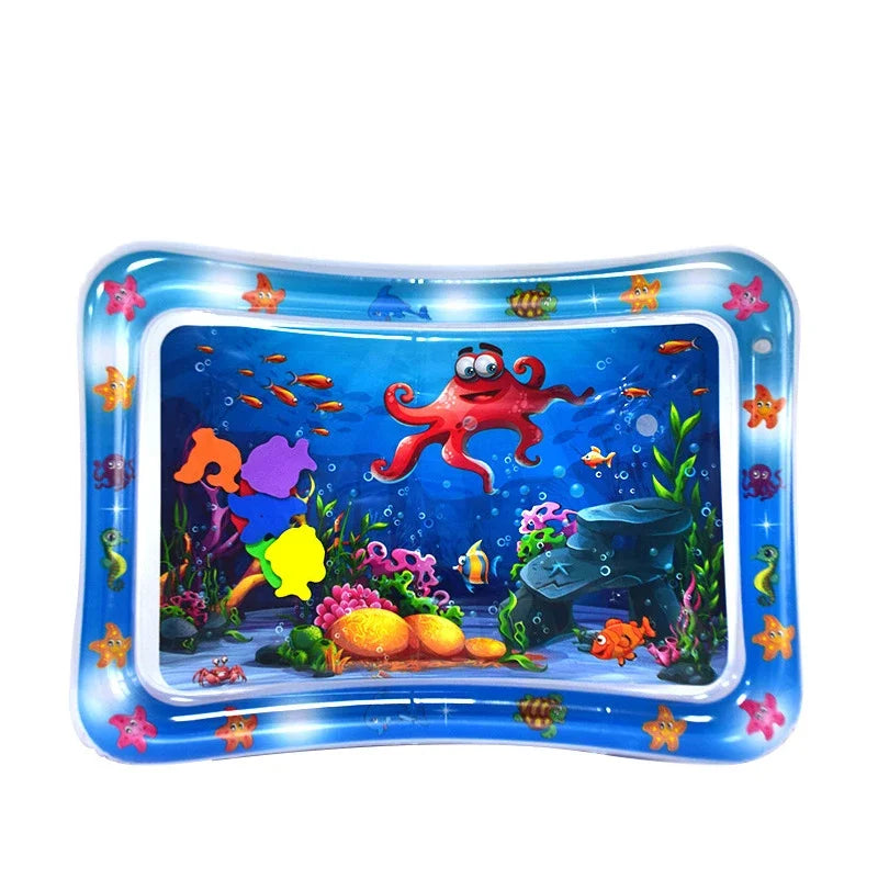 Toys - Tummy Time Water Cushion - 6m to 12m -  Infant Inflatable Tummy Time Mat Premium Baby Play Mat Inflatable