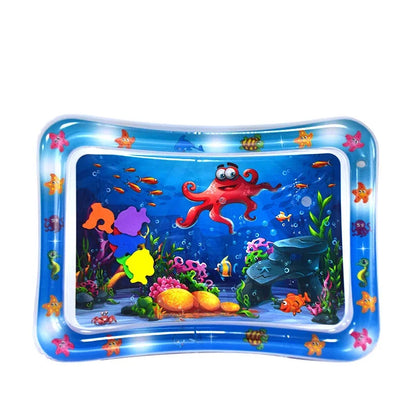 Toys - Tummy Time Water Cushion - 6m to 12m -  Infant Inflatable Tummy Time Mat Premium Baby Play Mat Inflatable