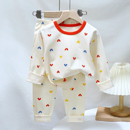 Spring Autumn Cartoon Kids Pajama Set