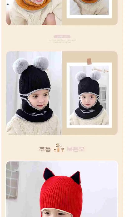 Baby Pom-Pom Winter Hat