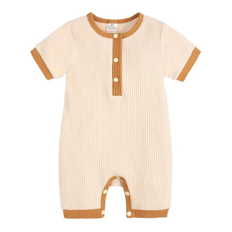 Rompers - Summer - Girl & Boy - 3m to 24m 👕 Cotton Linen Summer Baby Romper