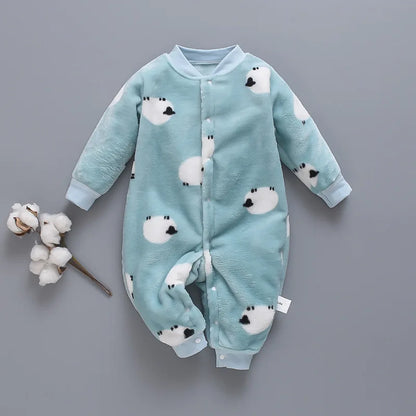 Baby Boy Dinosaur Fleece Romper