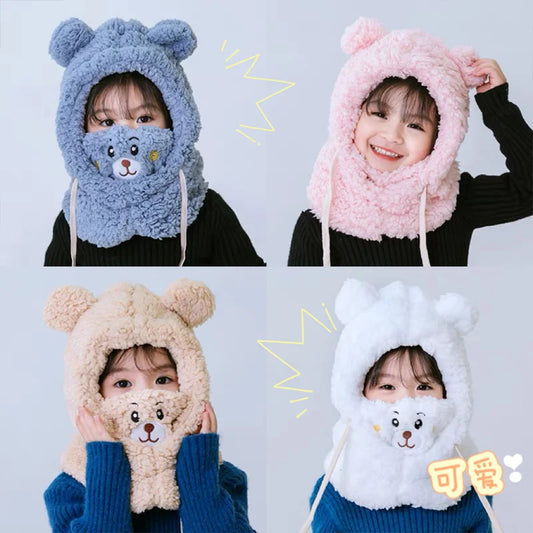 Bear Plush Baby Hat Protection