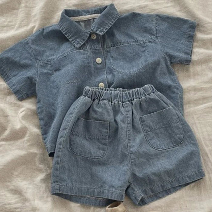 Baby Boy Summer Linen Outfit