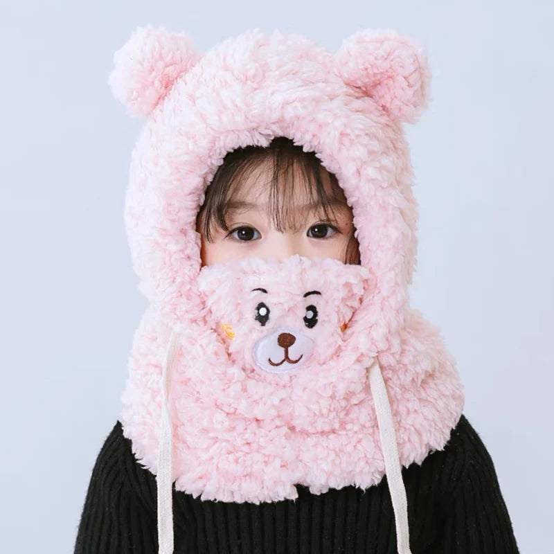 Bear Plush Baby Hat Protection