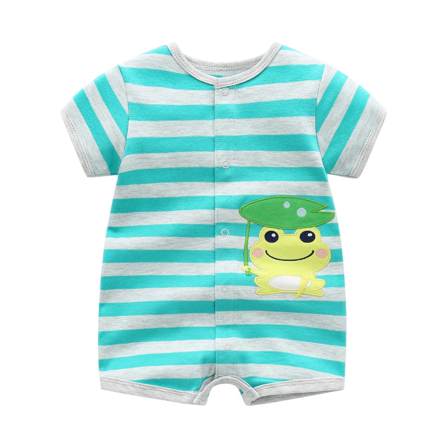 Summer Baby Cartoon Cotton Jumpsuits