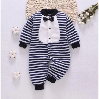 Baby Leopard Fleece Romper