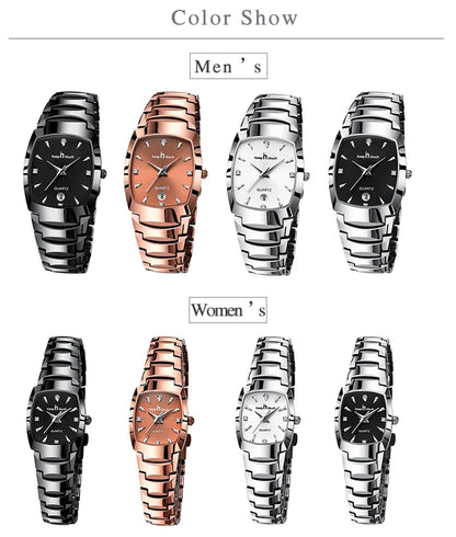 Couple Stainless Steel Watches