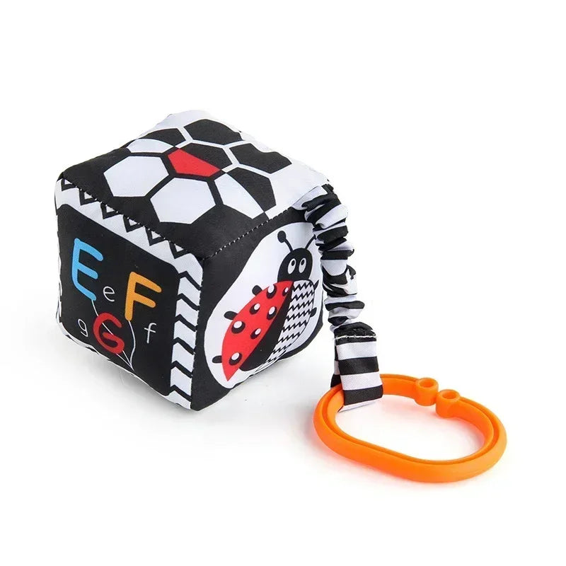 Books - Baby PARENT-Child Learning By Soft Cloth Book - Level 1 - Early Learning – 👶 High Contrast Black & White Animal Sensory Cloth Book