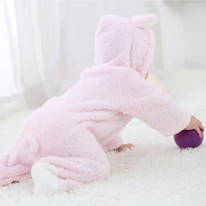 Newborn Winter Fleece Baby Jumpsuits