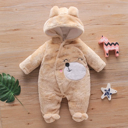 Baby Plush Warm Outfit -Winter 0-2Y