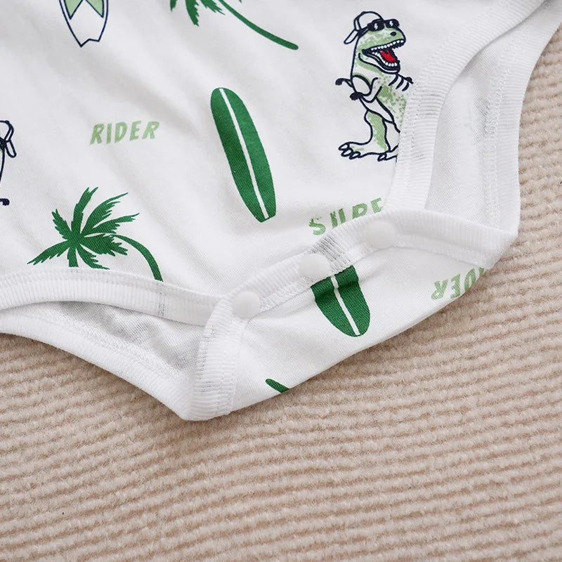 Matching - Sets - Summer - Boy - 0 to 18m 👦🦖 Adorable Dinosaur Print Set d