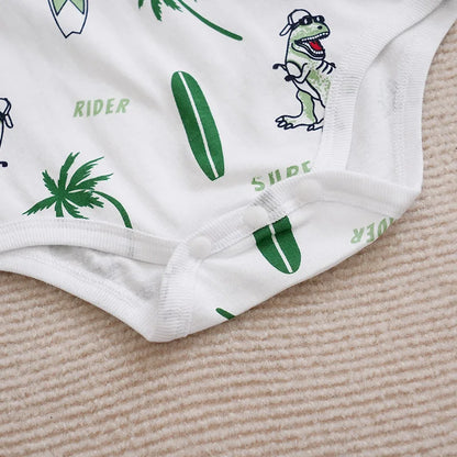 Matching - Sets - Summer - Boy - 0 to 18m 👦🦖 Adorable Dinosaur Print Set d
