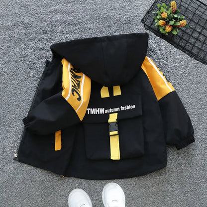 Tops - Winter - Boys - 2–7Y - 🧥Lightweight Hooded Baseball Sports Jacket