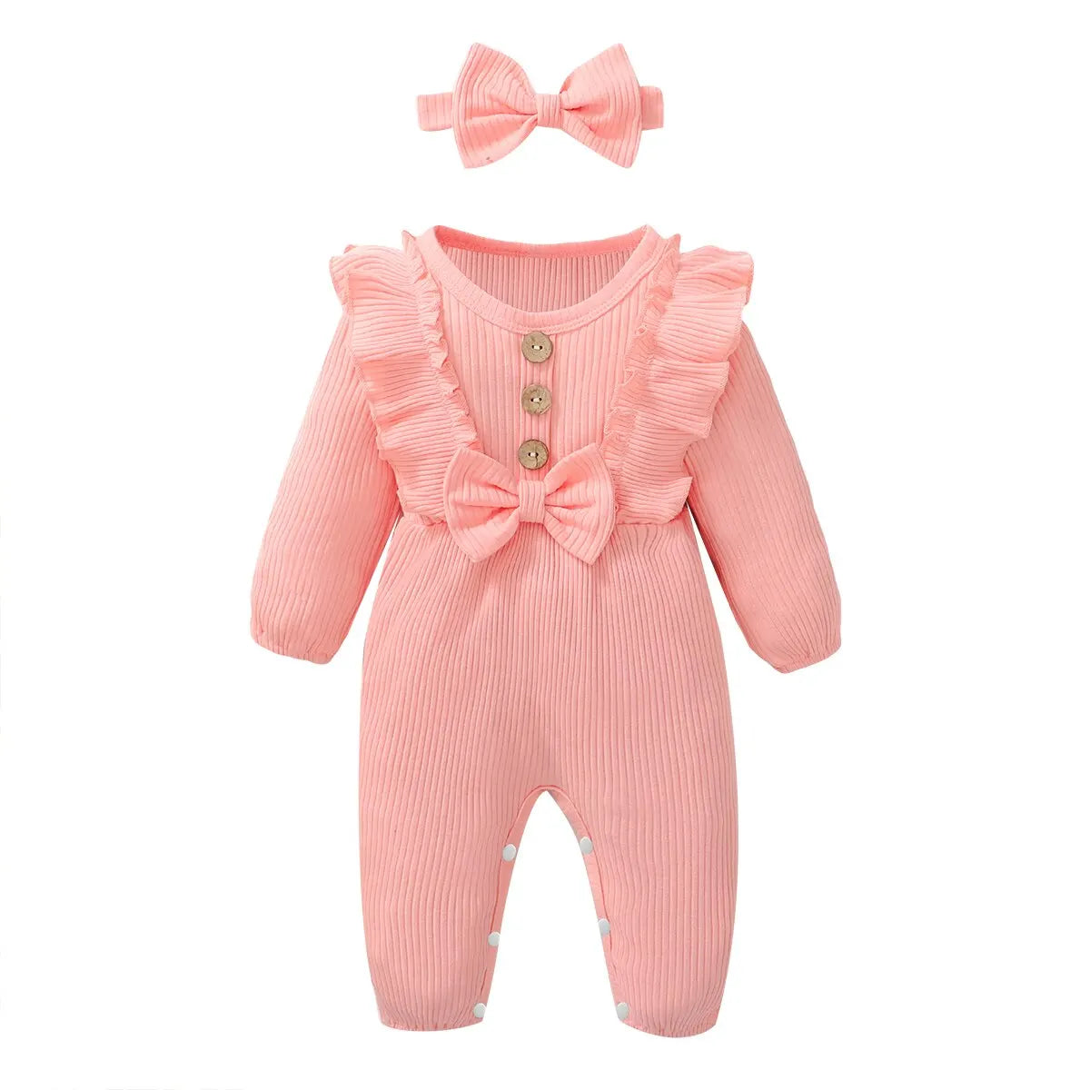 Baby Girl Ruffle Jumpsuit Set