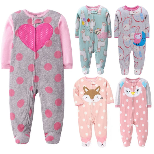 Baby Animal Fleece Romper