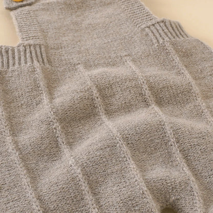 Baby Knitted Sleeveless Jumpsuits