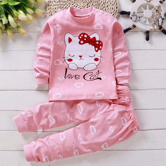 Cotton Baby Girl Winter Set