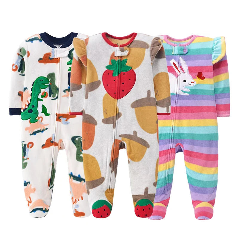 Baby Fleece Animal Jumpsuit