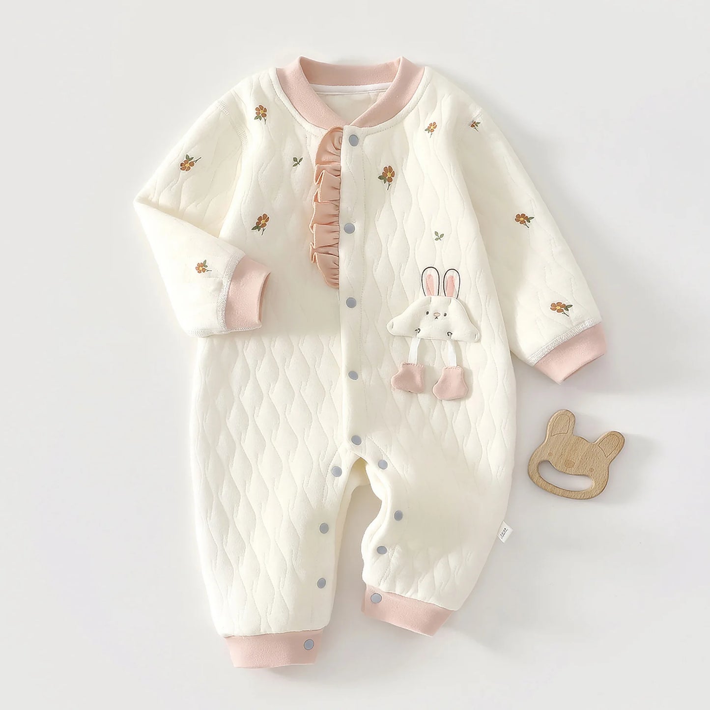 Jumpsuits - Girl & Boy - 0 to 12m 🧸❄️ Unisex Warm Flannel Autumn Jumpsuit