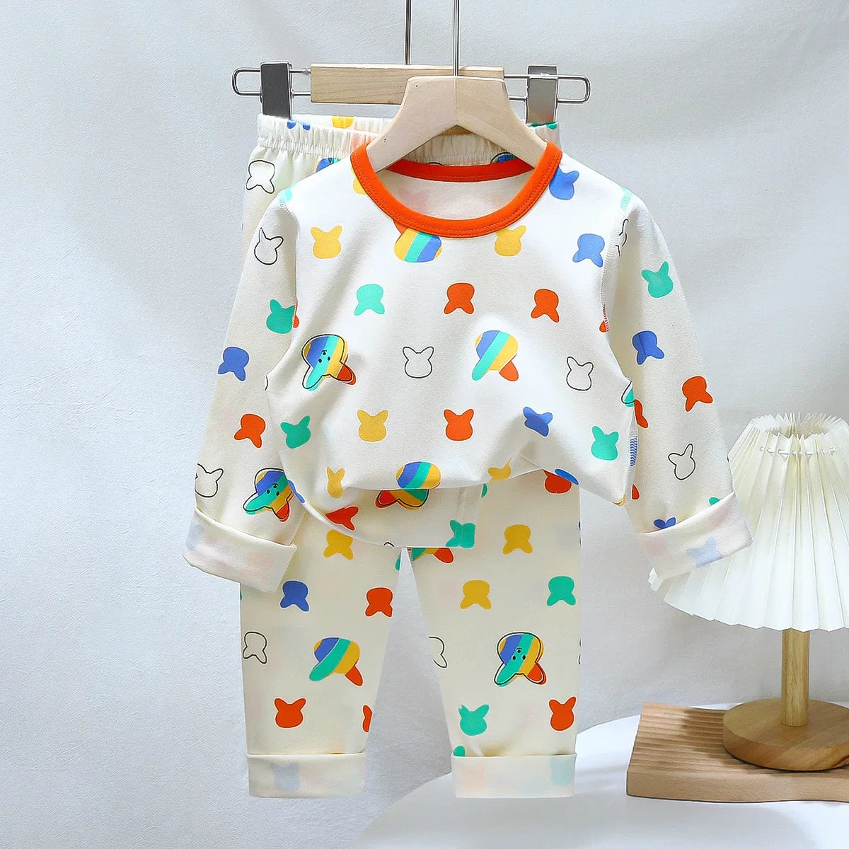 Spring Autumn Cartoon Kids Pajama Set