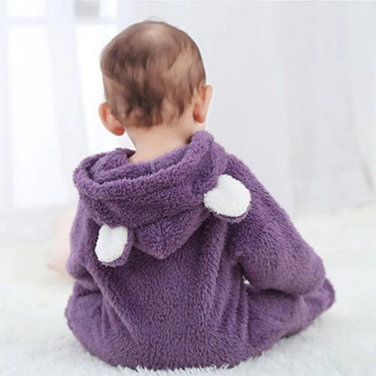 Newborn Winter Fleece Baby Jumpsuits